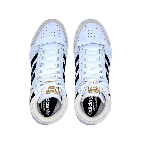 Adidas Top Ten Footwear White/Chalk White /Core Black H00281 Grade-School SZ 6 - Picture 2 of 4